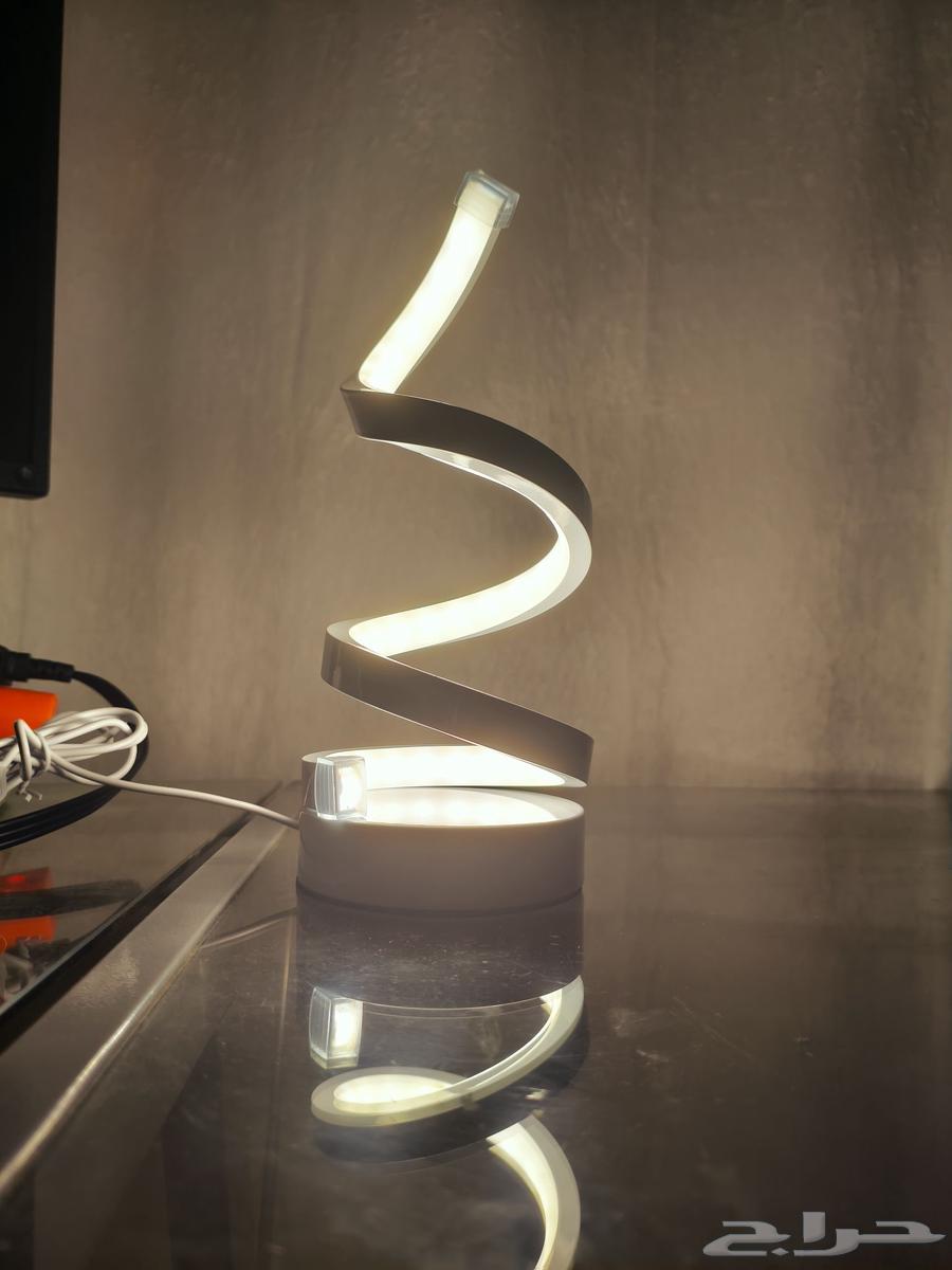Modern Spiral LED Lamp   3 Color Modes   Perfect for Home64623599896322113