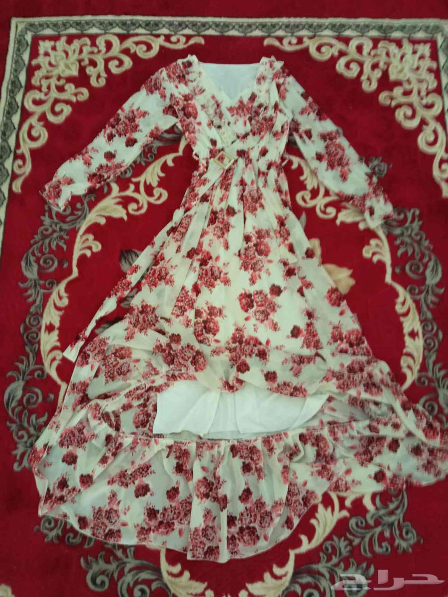 فستان جديد ابيض واحمر انيق جدا64616715888002111