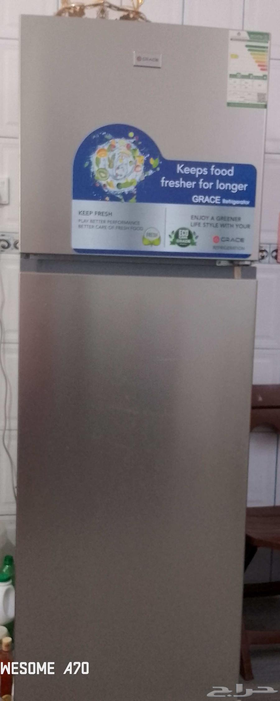 ثلاجه 11 قدم استعمال شهرين فقط تبريد فل بالبخار مع كرت الضما64618127994115111