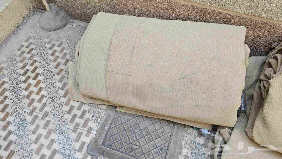 For Sale: 5 Pieces of Awning Fabric, Size 6x6, Same as in the Picture, in Good Condition64624352170369112