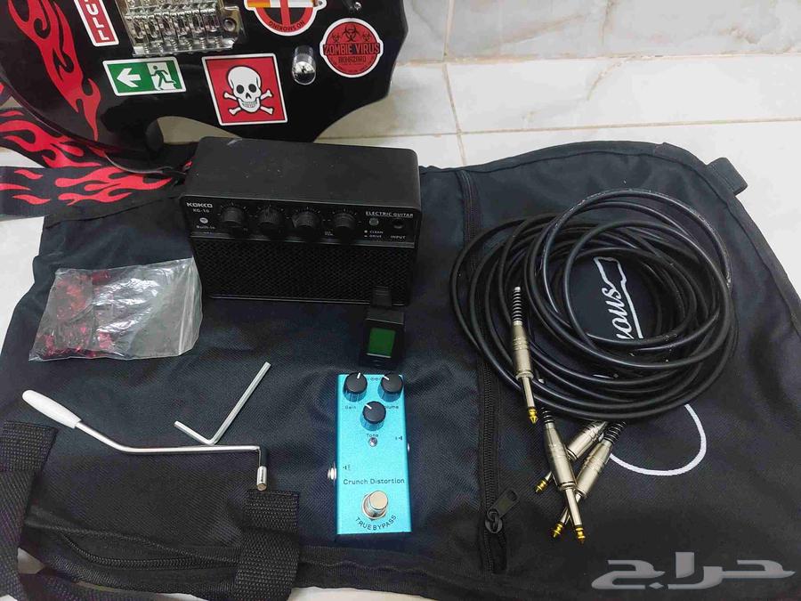 غيتار كهربائي أصلي كامل للبيع مع جميع مستلزماته64621517539458111