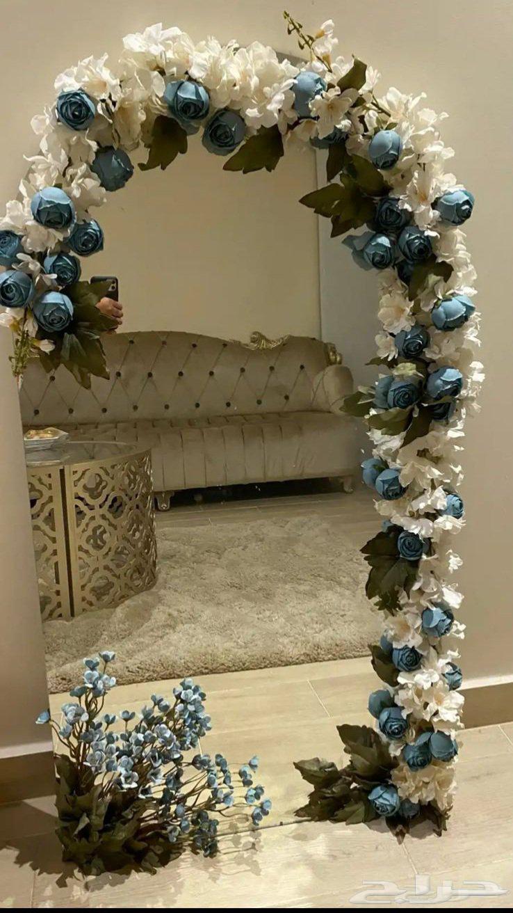 مراية استقبال أنيقة مزينة بالورد64625014309763110