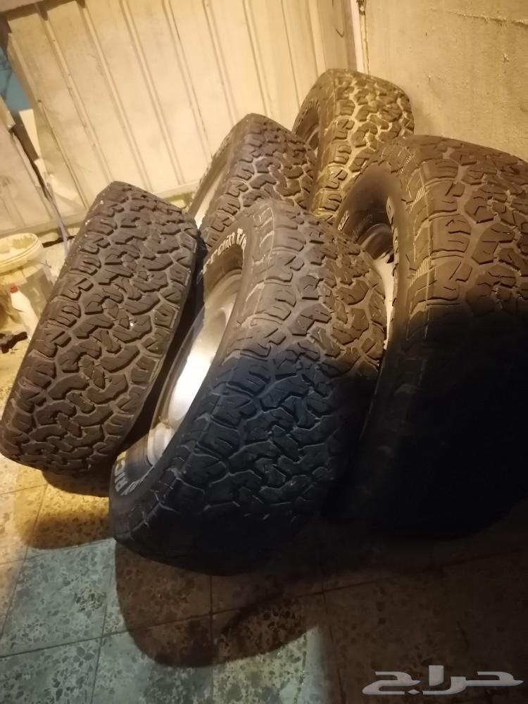 كفرات حجريه نظيفه مع جنوط هلل مقاس 285 70 1764616653482753114