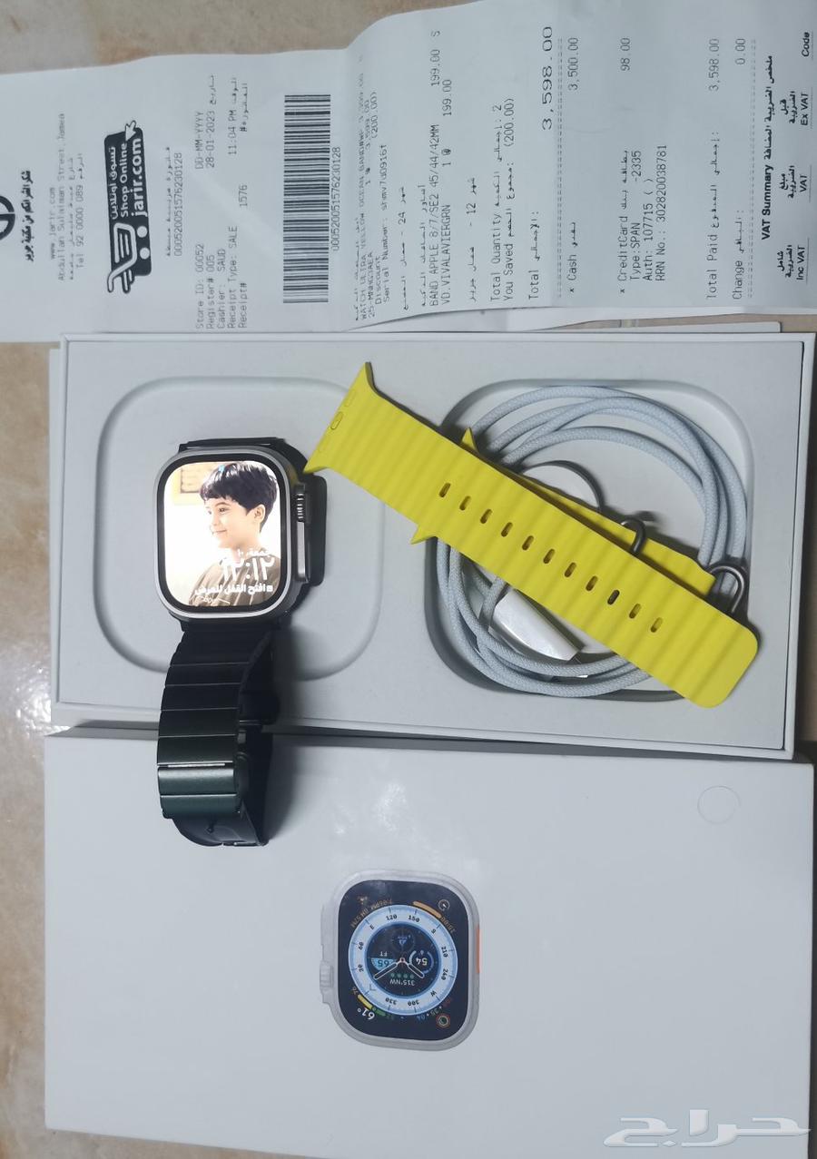 ساعه ابل الترا نضيفه شبه جديد استخدام بسيط64619804766083110