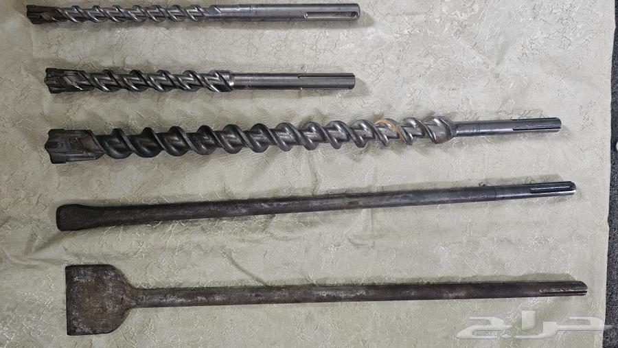 مطرقه دواره دريل ماكيتا شبه جديده مع مثقاب 18 25 35 42ملم64572918305538113