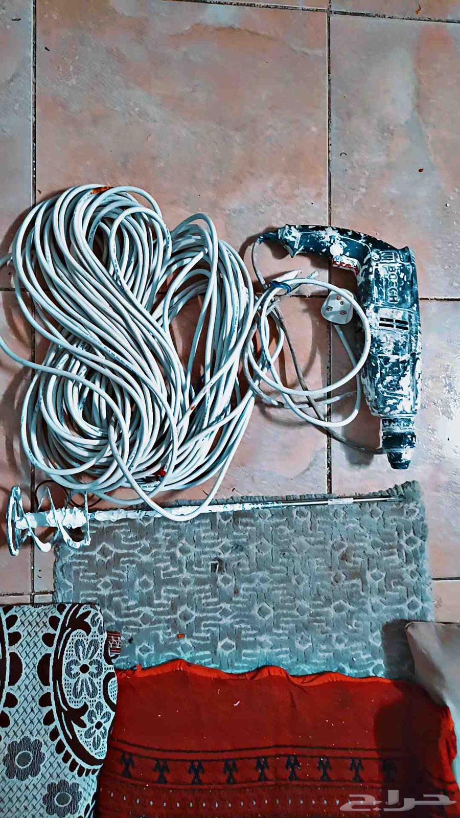 دريل بوش الماني اصلي حاله ممتازة معه كبل سلك 55 متر64577064334339111