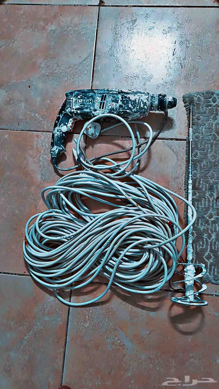 دريل بوش الماني اصلي حاله ممتازة معه كبل سلك 55 متر64577064334339112
