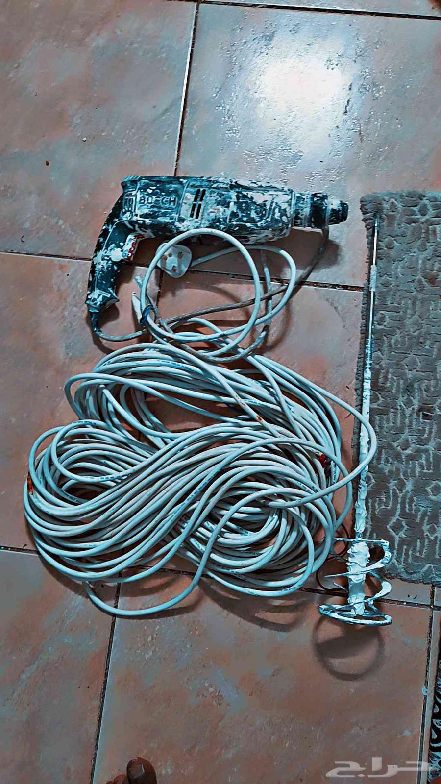 دريل بوش الماني اصلي حاله ممتازة معه كبل سلك 55 متر64577064334339113