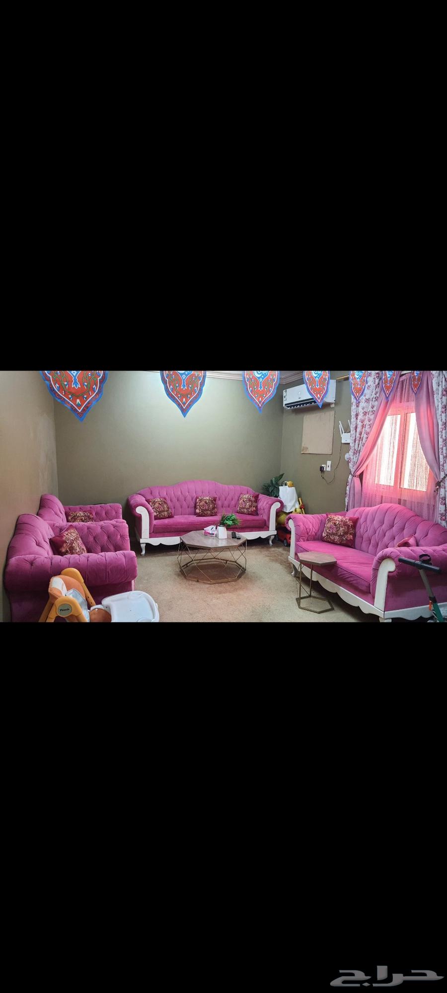 طقم كنب لون وردي64415881561602111