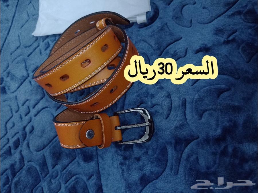 حزام رجالي . جلد طبيعي .و حزام نسيج صناعي64418052806530111
