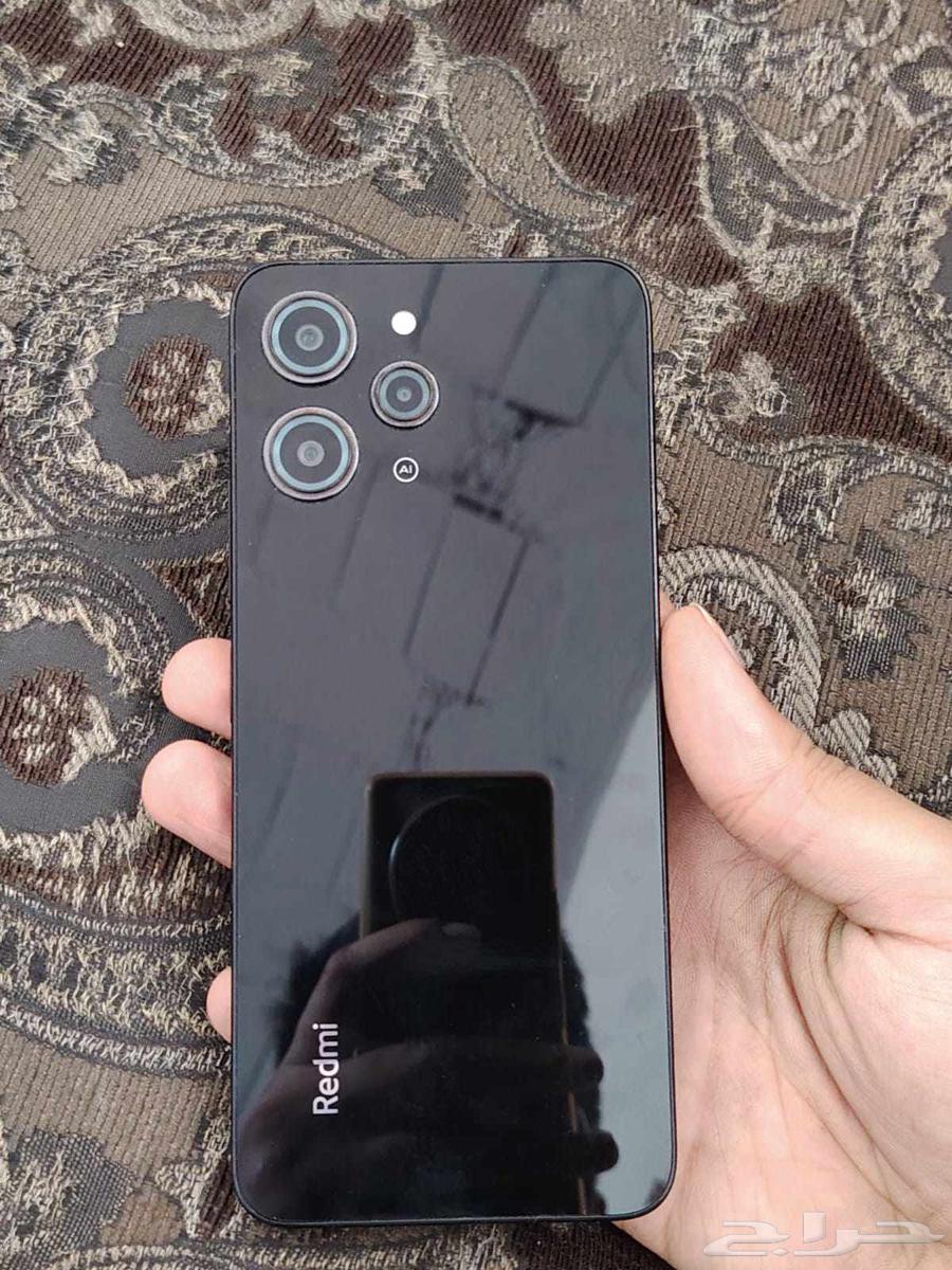 ريدمي 12 لون اسود نظيف مستخدم 7 شهور مساحه 128 ليس معا شئ64414501053698111