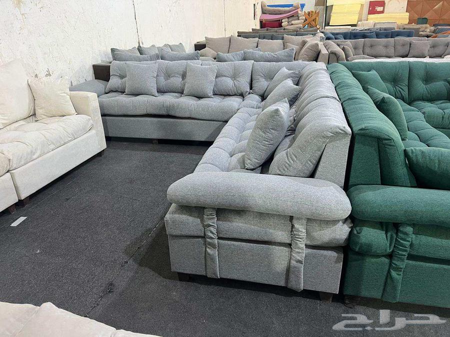 كنب جديد جاهز حرف ال و7نفر وبسعر المصنع64413453341442113