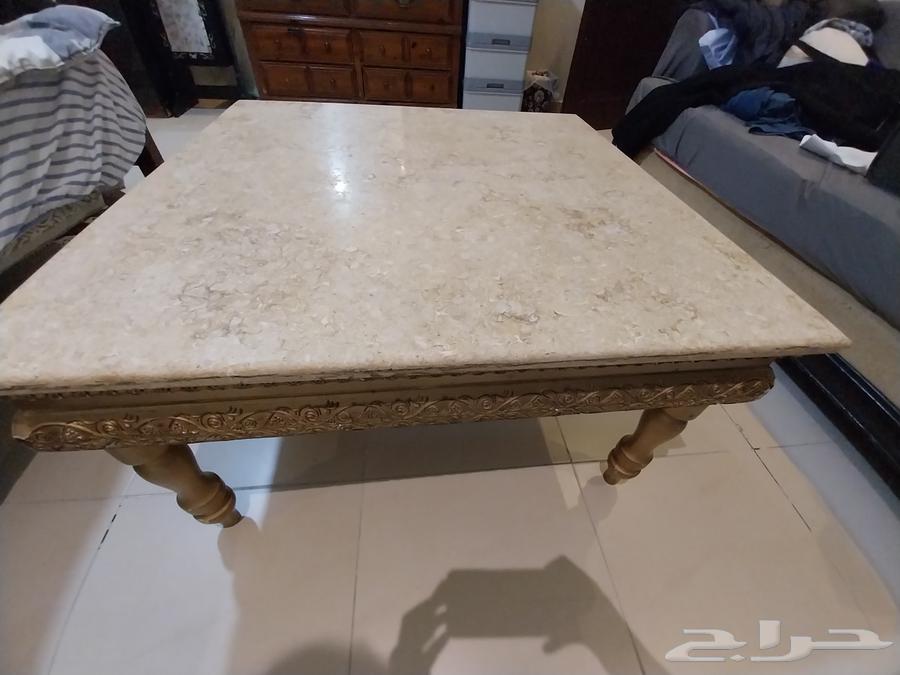 طاولة رخام وخشب مزخرفة وجميلة64415464791298113