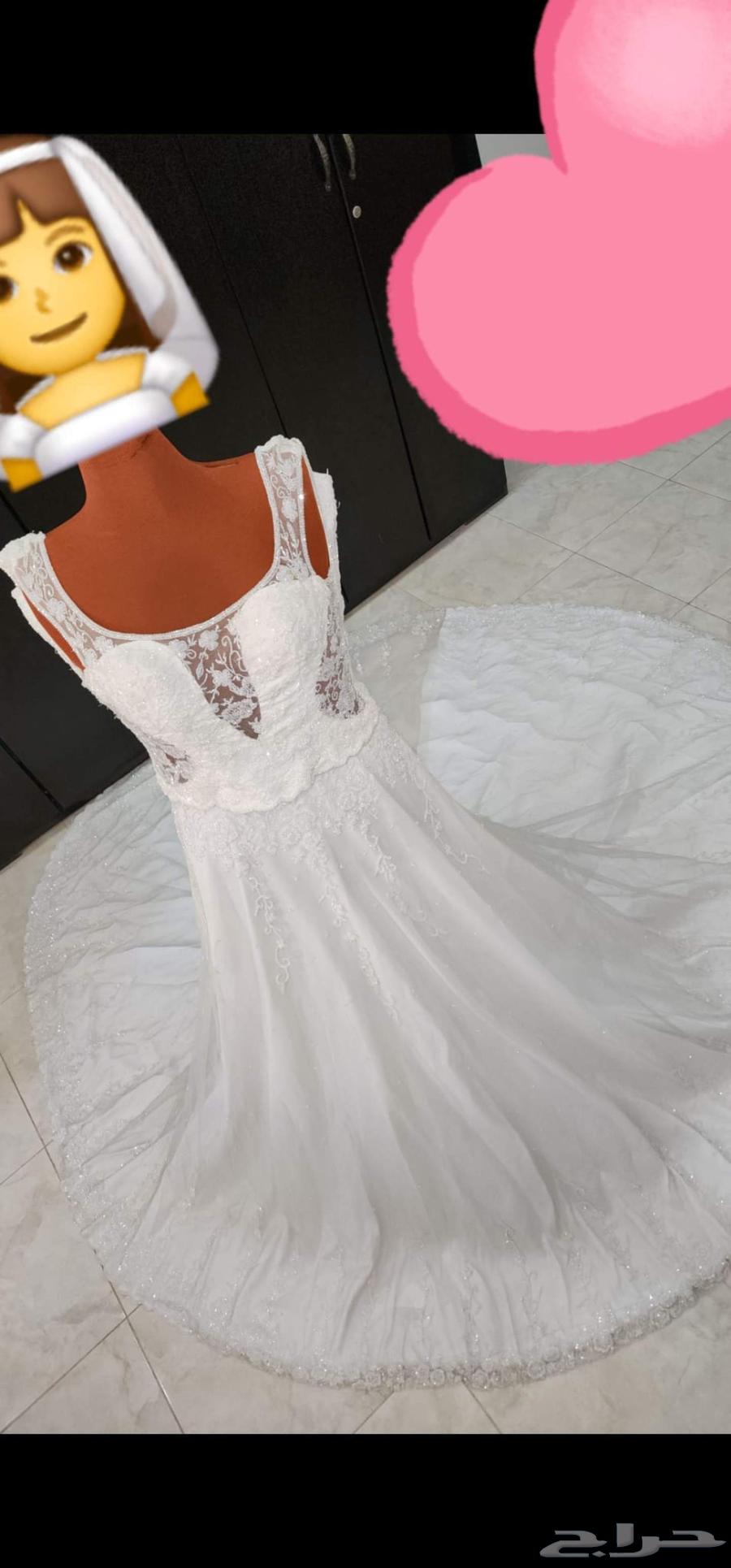 فستان زفاف تصميم لبناني ملبوس مرةفقط قياس سمول وصلح العيب64415934810113112