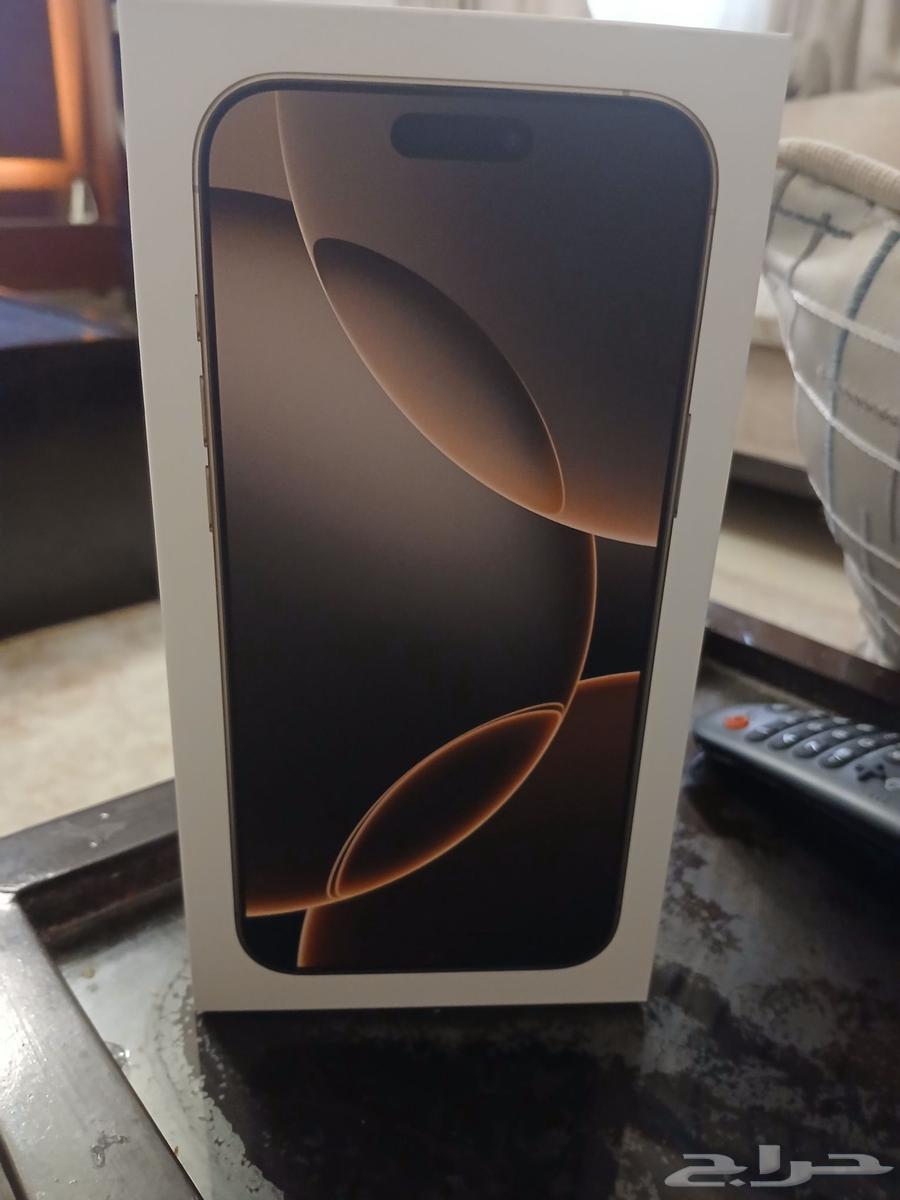 للبيع جهاز ايفون 16 برو ماكس جديد الون تيتانيوم صحراوى64415894703234111