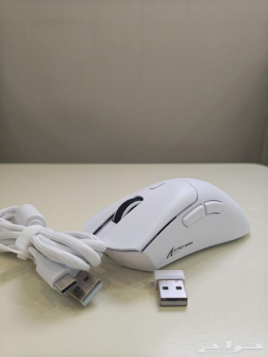 (مبيوع)ماوس اتاك شارك r1 ابيض64414967458435110