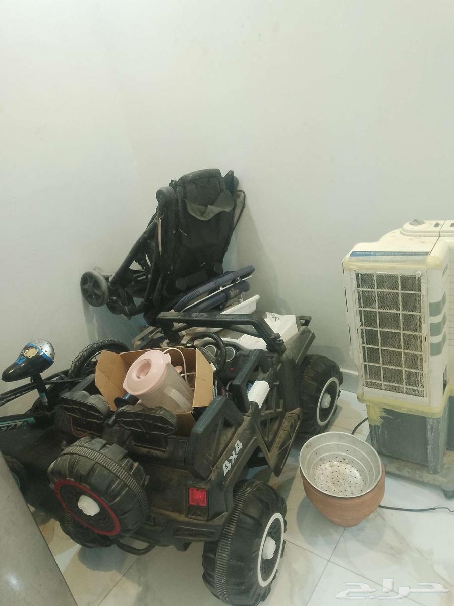 ثلاجة سامسونج شبه جديد وسيارة اطفال بالكهرباء ومتفرقات البئ64415020531330113