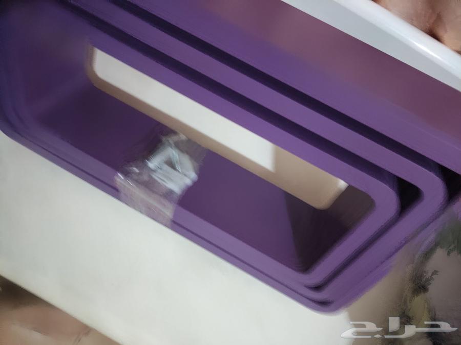 طقم رفوف لون بنفسجي جديد لم يستخدم64415357304066110
