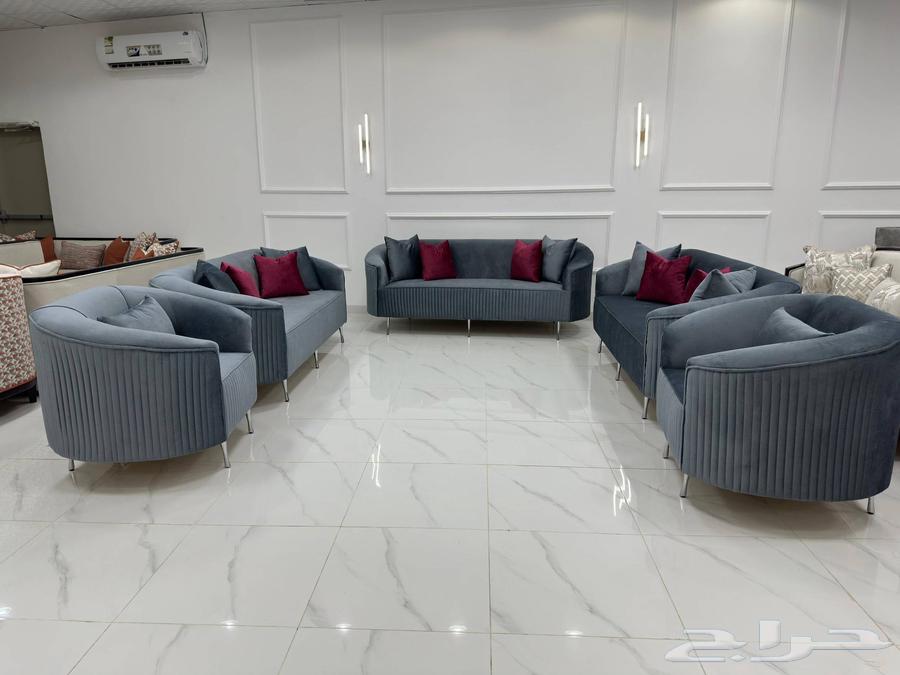 طقم كنب جديد 11 شخص ثلاث قطع ثلاثية وقطعتين مفرد64414263399427110