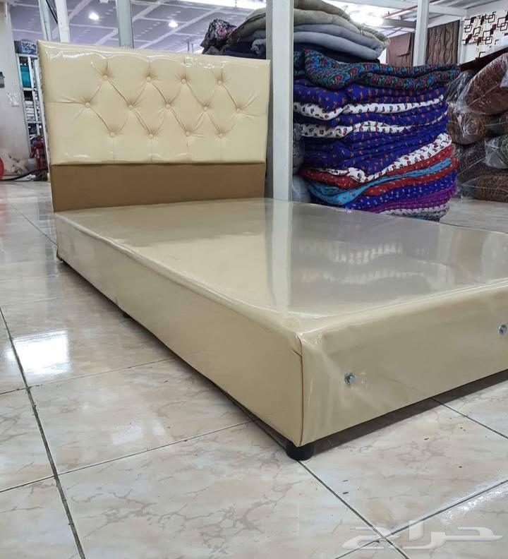 سرير خشب قماش جلد64412789153667112