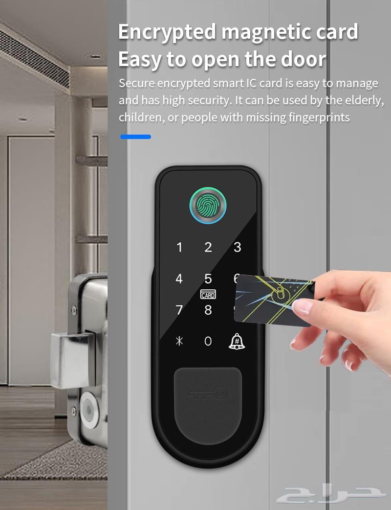 كيلون ذكي (Tuya بلوتوث) فتح بالبصمة والكرت والرمز64412387694722113