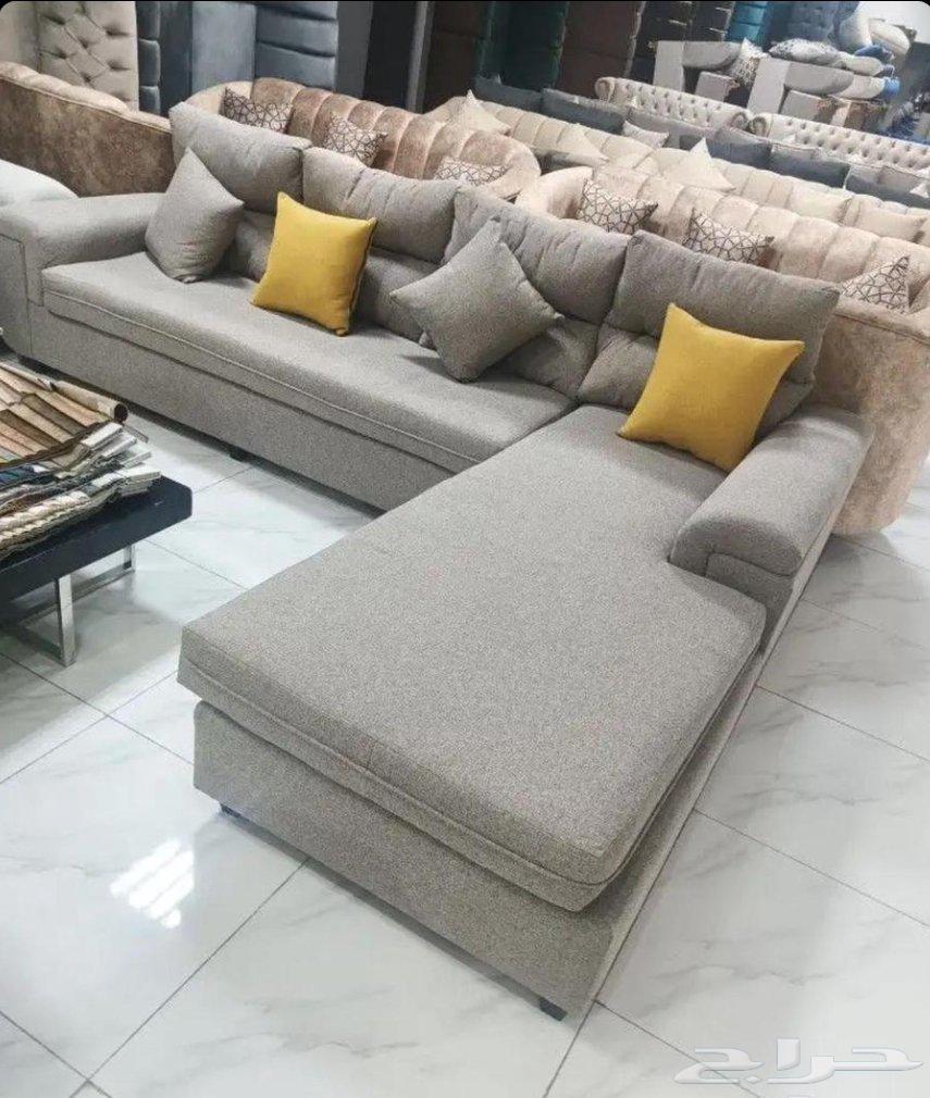 كنب جديد جاهز حرف ال و7نفر وبسعر المصنع64413453341442110