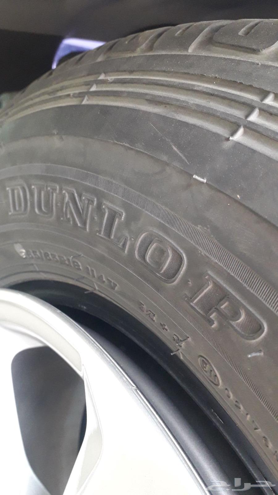 كفرات دنلوب 265 65 18 للبيع حق سفريات منزله64570121742210114