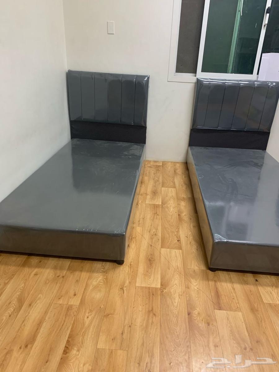 سرير خشب قماش جلد64412789153667110