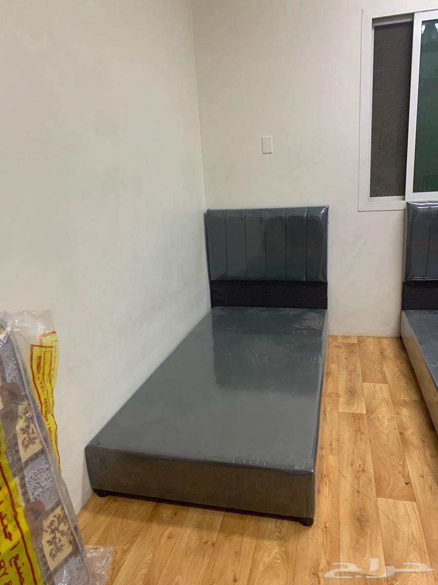 سرير خشب قماش جلد64412789153667111