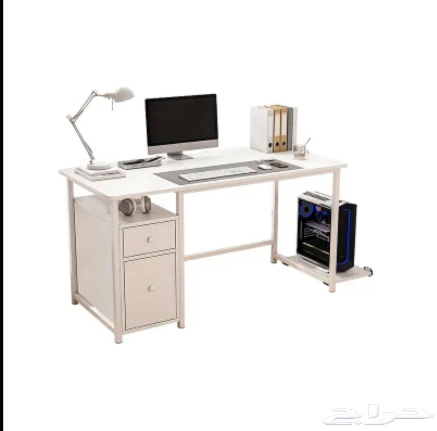 مكتب رائع فخم مقاس 120 بخزنة و درج و قاعدة PC64423022428673113