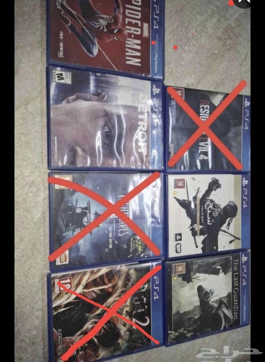 العاب بلاستيشن 4 تبادل او شراء64419811187586110