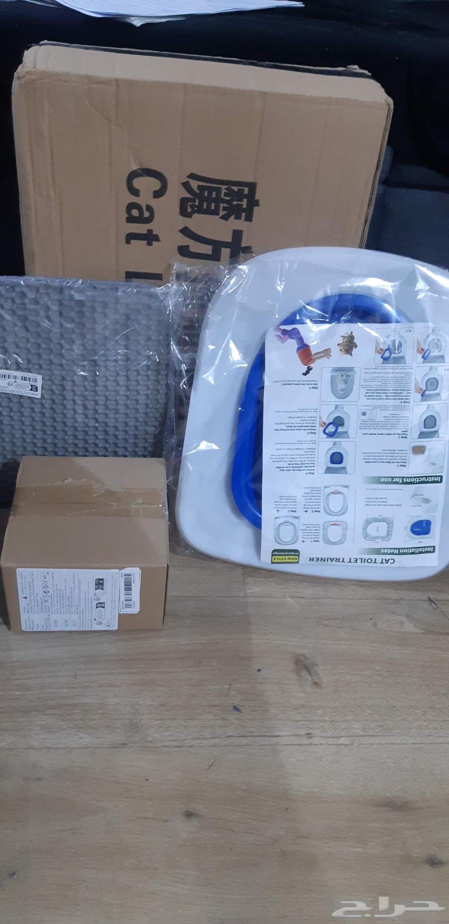 لتر بوكس كبير مع ملعقه جديد بيت الكتن ونافوره ماء للقطط أو ا64420215997057110