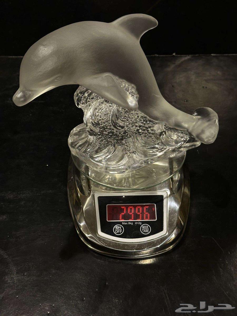 مجسم دولفين كريستال ثقيل64425542933889112