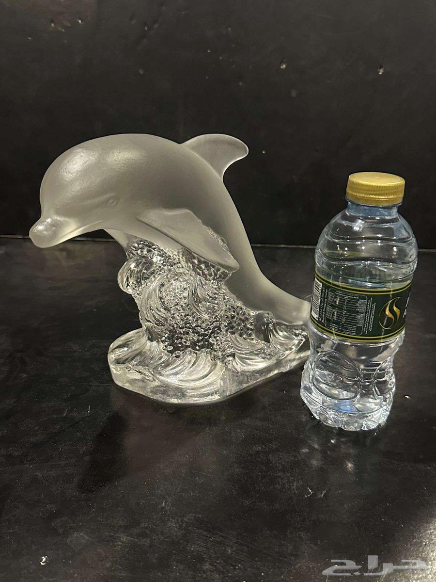 مجسم دولفين كريستال ثقيل64425542933889113