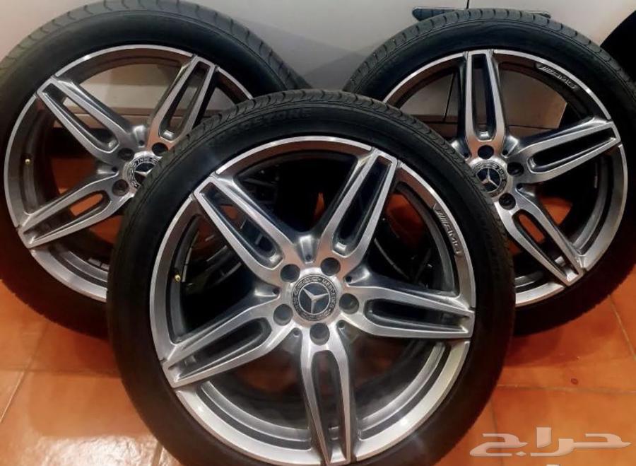 جنوط مرسيدس E300 2017 AMG مع كفرات نظيفه64578409436035110