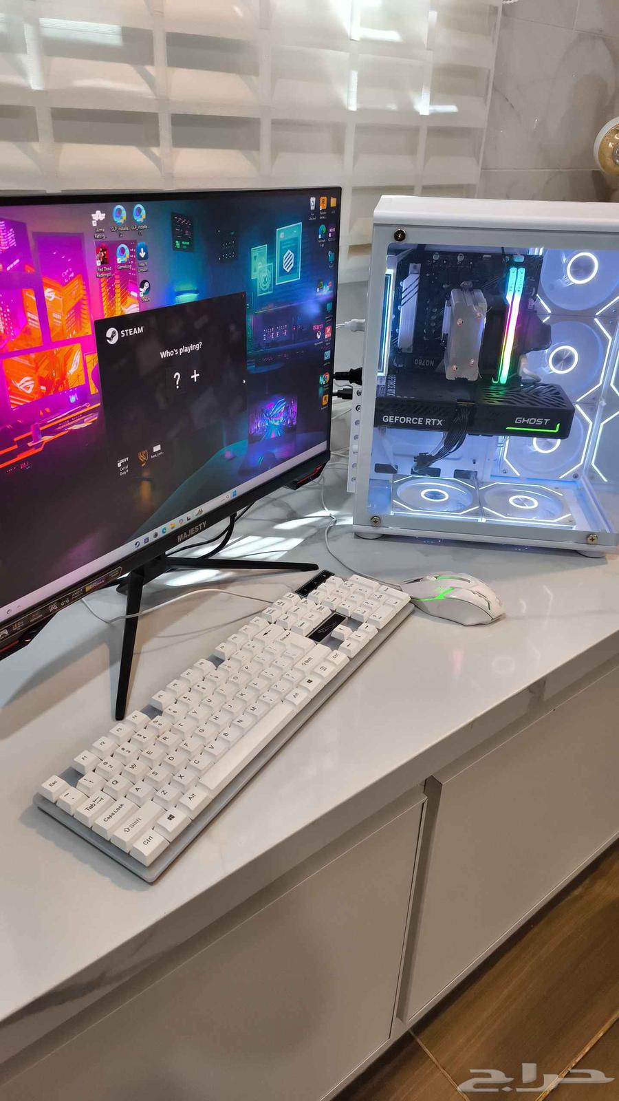 Powerful PC RTX 5060 I5 14400F DDR5 with Monitor64422218934530114