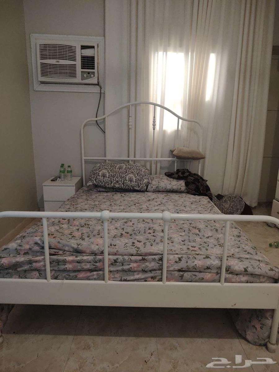 IKEA bed, almost new, double with mattress64413772042241111
