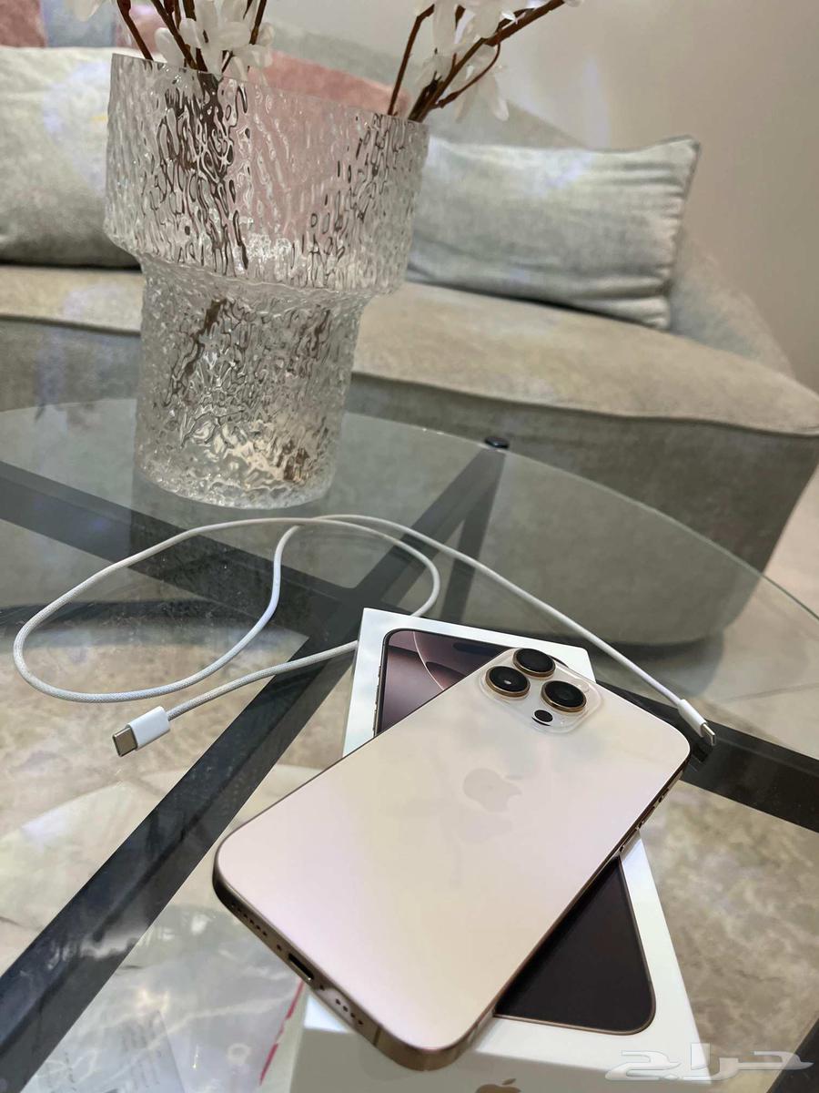 ايفون 16 برو ماكس تيتانيوم صحراوي IPHONE 16 PRO MAX 256GB64420377739138111