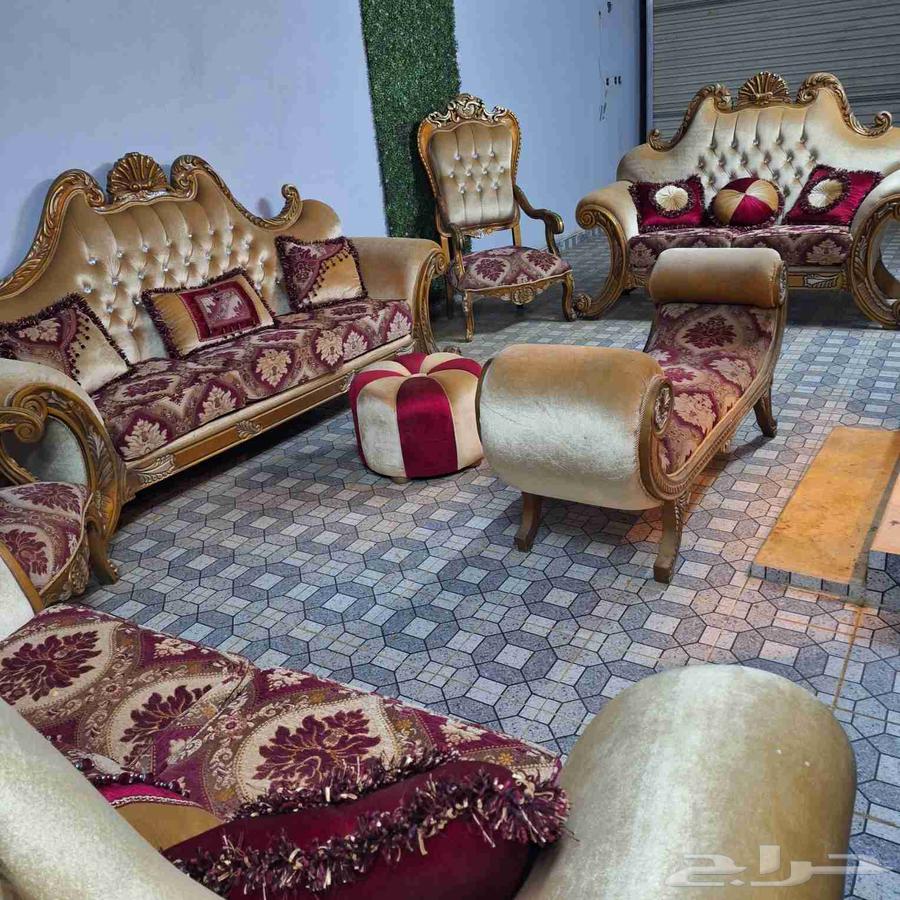 كنب تركي ملكي خشب أصلي صامطة64424489026434110