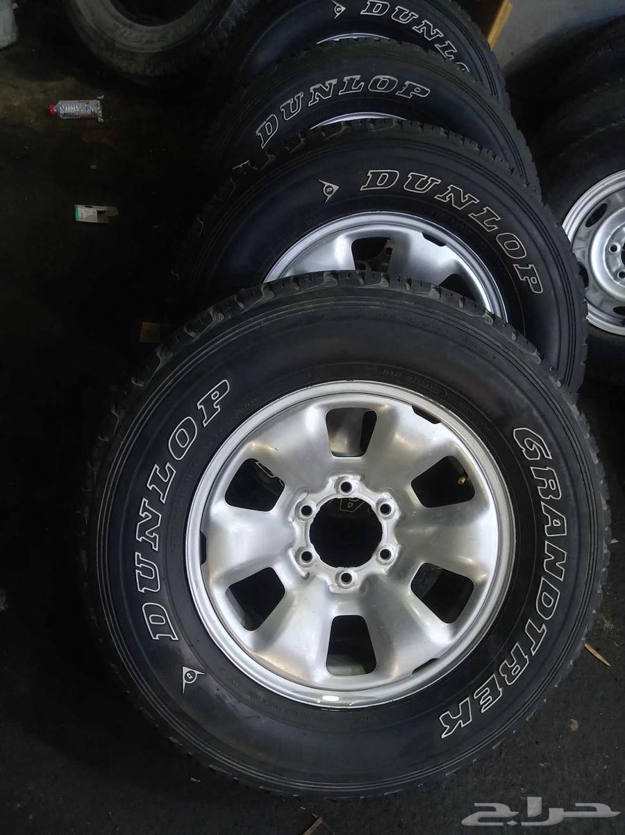 جنوط برادو ديزل حديد سته مسمار اصلي كفرات دلوب يابني مقاس 1764579828434049111