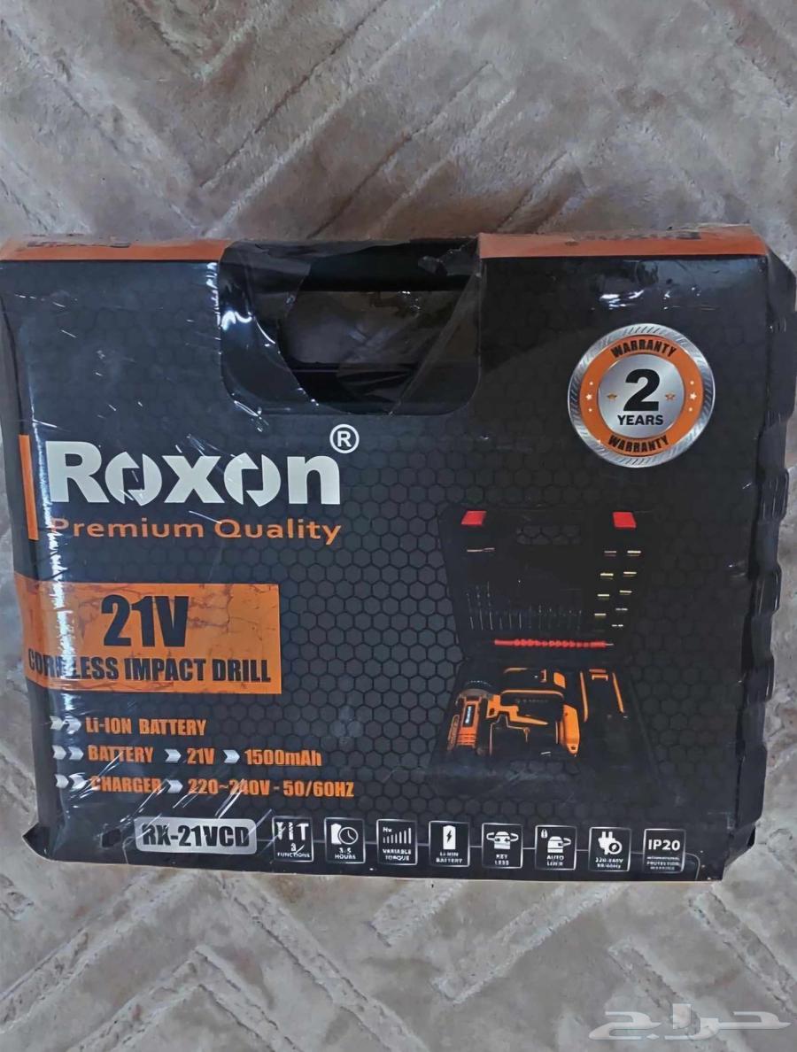 للبيع دريل شحن بطاريتين 21 فولت من روكسون64420499394435110