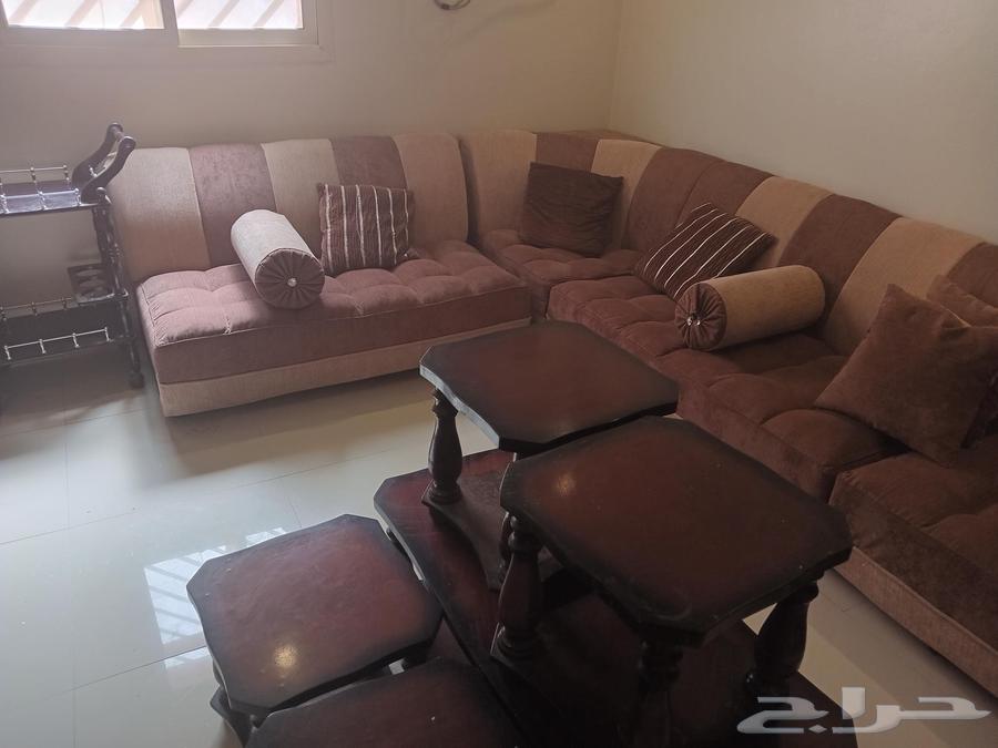 كنب كامل 8 قطع مستخدم مع 6 قطع طاوله64422394582658113