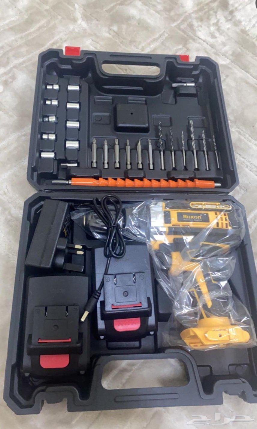 للبيع دريل شحن بطاريتين 21 فولت من روكسون64420499394435111