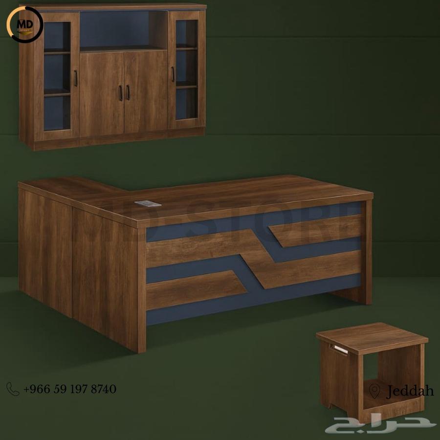Various colors and sizes of office desk available in Jeddah - Dark Brown64427757793794113