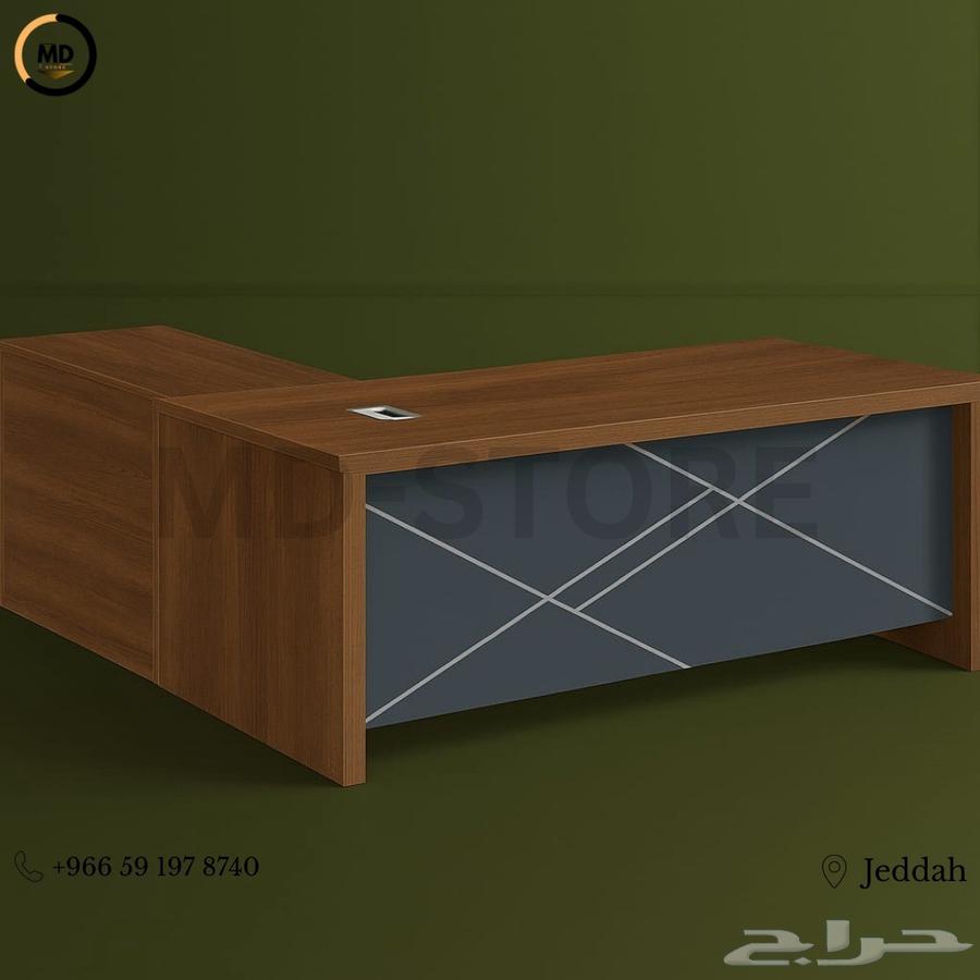 Various colors and sizes of office desk available in Jeddah - Dark Brown64427757793794110