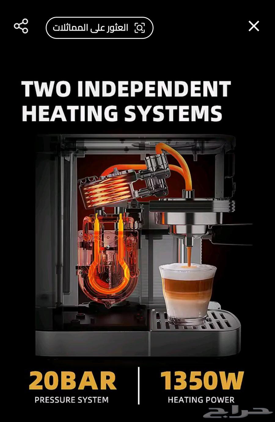 ماكينة قهوة 3in1 أوتوماتيكية من الفولاذ المقاوم لصداء64430327212930114