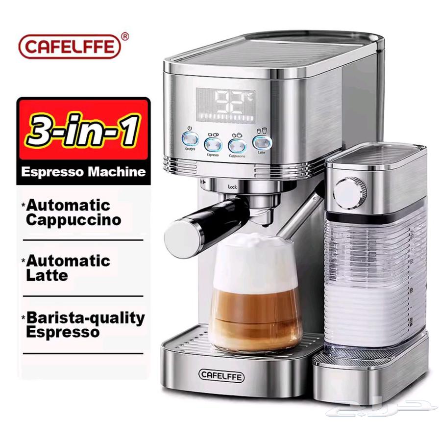 ماكينة قهوة 3in1 أوتوماتيكية من الفولاذ المقاوم لصداء64430327212930110