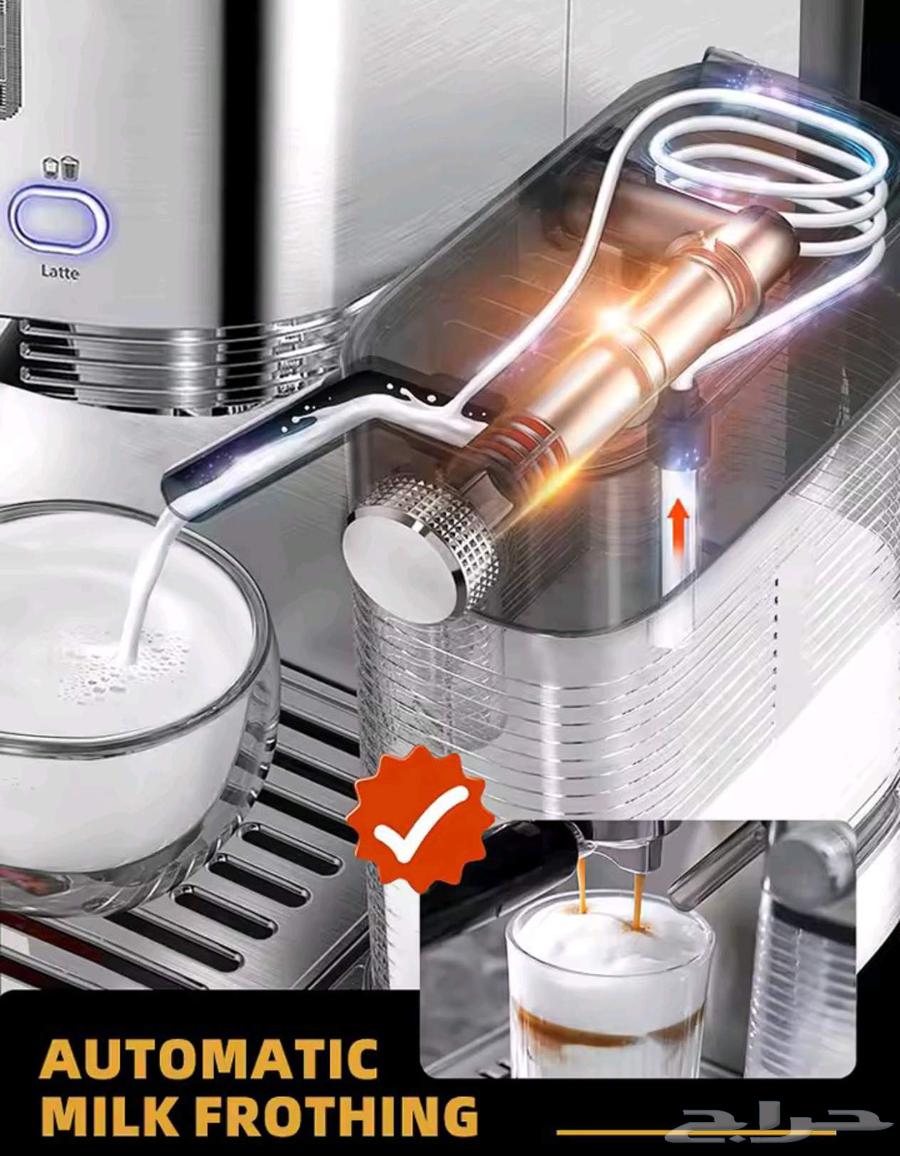 ماكينة قهوة 3in1 أوتوماتيكية من الفولاذ المقاوم لصداء64430327212930113