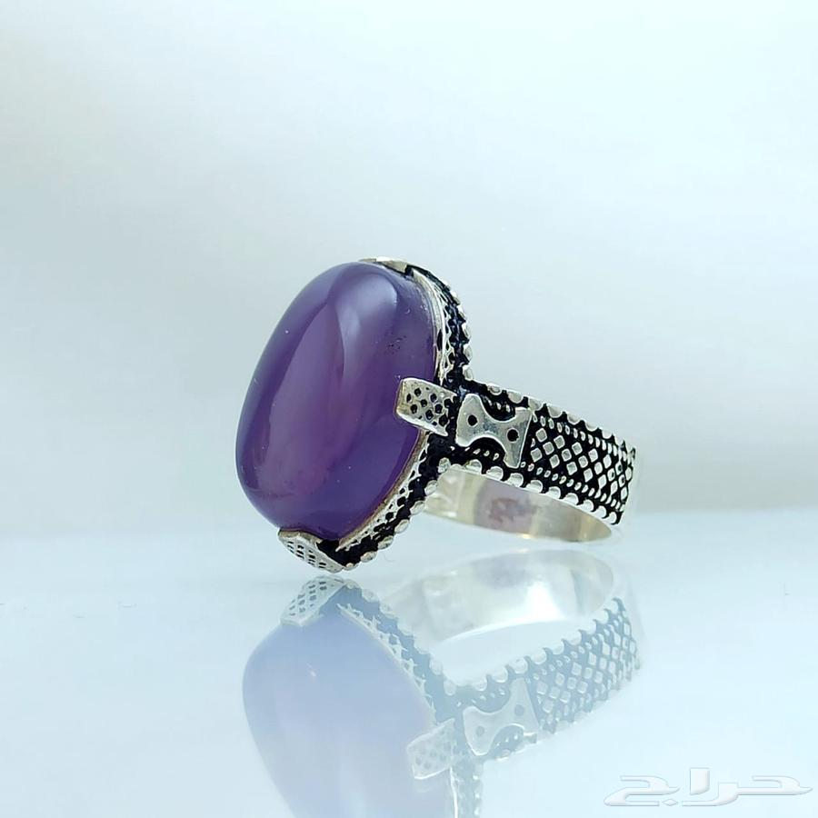 مزاد - خاتم عقيق يمني اصلي ومشروط64426658361345110