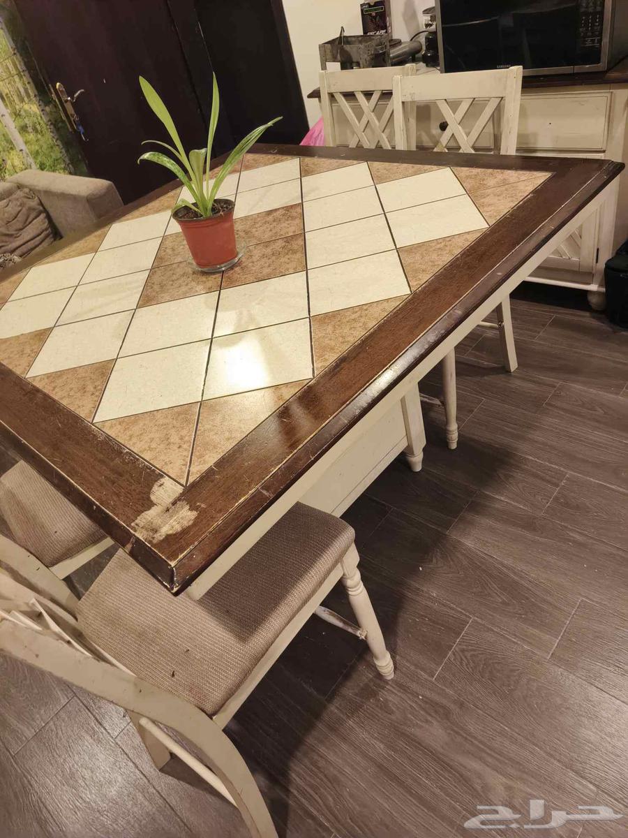 طاولة طعام خشب اصلي64431657403011110